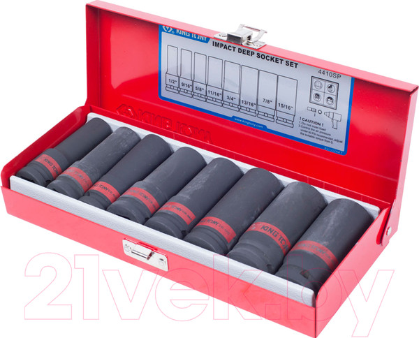 Изображение товара Набор головок слесарных King TONY 4410SP