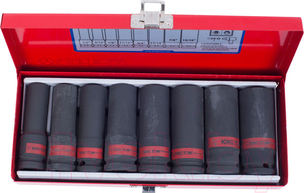 Изображение товара Набор головок слесарных King TONY 4410SP