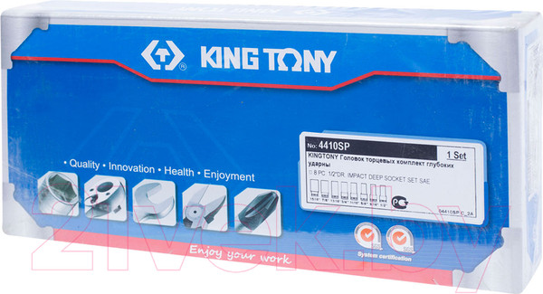 Изображение товара Набор головок слесарных King TONY 4410SP
