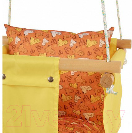 Изображение товара Качели Polini Kids Зверушки / 0002275-24 (желтый)