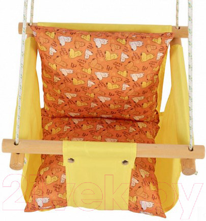 Изображение товара Качели Polini Kids Зверушки / 0002275-24 (желтый)