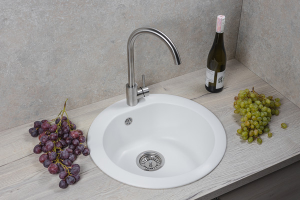 Изображение товара Мойка кухонная БелЭворс Nika (белый, без сифона)