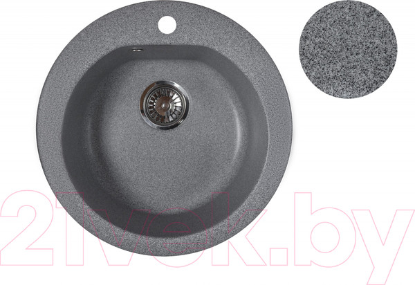 Изображение товара Мойка кухонная БелЭворс Nika (серый, без сифона)