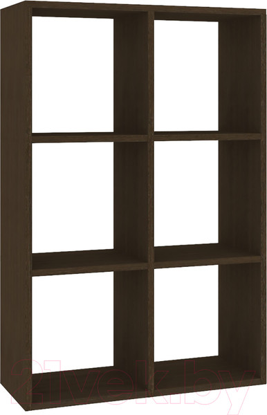 Изображение товара Стеллаж Кортекс-мебель КМ-33 6 секций (венге)