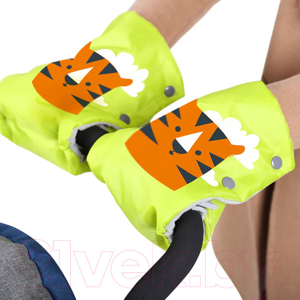 Изображение товара Рукавички для коляски Ника Тигренок / РС2 (лимонный)