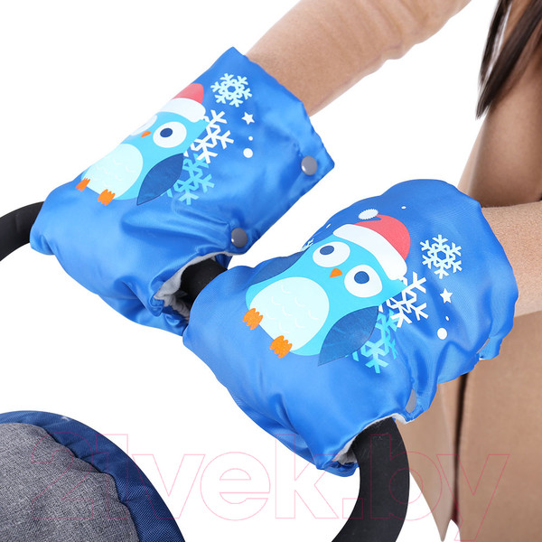 Изображение товара Рукавички для коляски Ника Совушки / РС2 (голубой)
