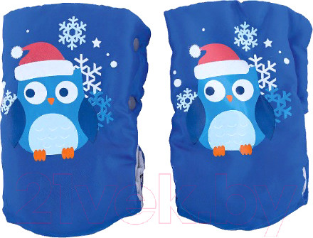 Изображение товара Рукавички для коляски Ника Совушки / РС2 (голубой)