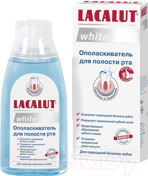 Изображение товара Ополаскиватель для полости рта Lacalut White (300мл)