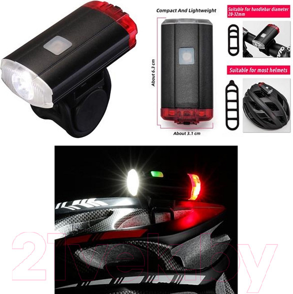 Изображение товара Фонарь для велосипеда STG FL1612 / X103268