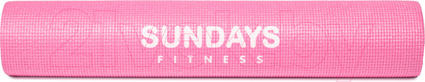 Изображение товара Коврик для йоги и фитнеса Sundays Fitness LKEM-3010 (173x61x0.5см, розовый)