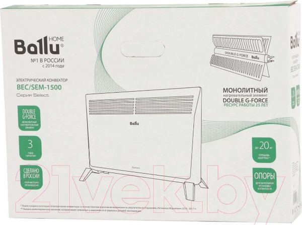 Изображение товара Конвектор Ballu Solo BEC/SEM-1500