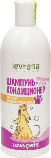 Изображение товара Шампунь для животных Levrana Love Pets Для собак длинношерстных пород (500мл)