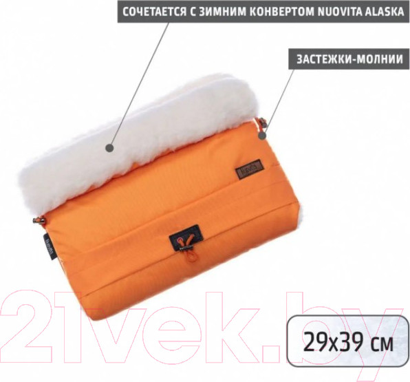 Изображение товара Муфта для коляски Nuovita Alaska Bianco (красный)