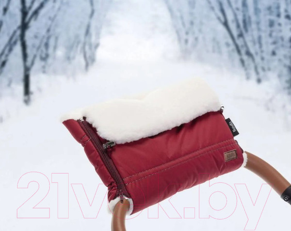 Изображение товара Муфта для коляски Nuovita Alpino Bianco (бордовый)