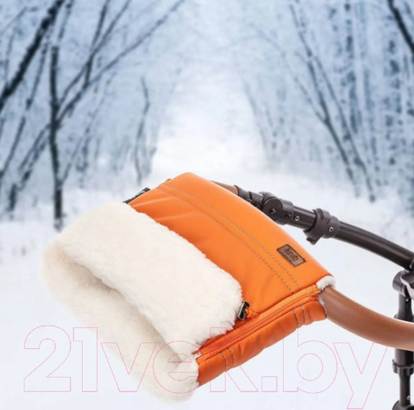 Изображение товара Муфта для коляски Nuovita Alpino Lux Bianco (оранжевый)
