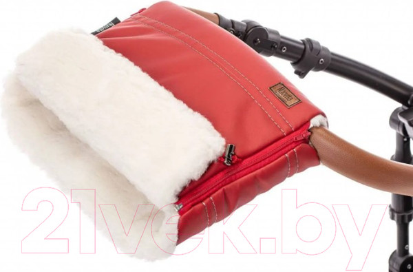 Изображение товара Муфта для коляски Nuovita Alpino Lux Bianco (красный)