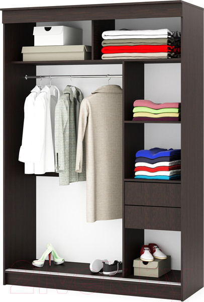 Изображение товара Шкаф-купе Памир Альянс Фаворит 1.5м (венге)