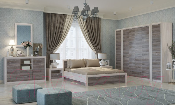 Изображение товара Тумба Памир Октава 2С2Я (дуб клабхаус серый)