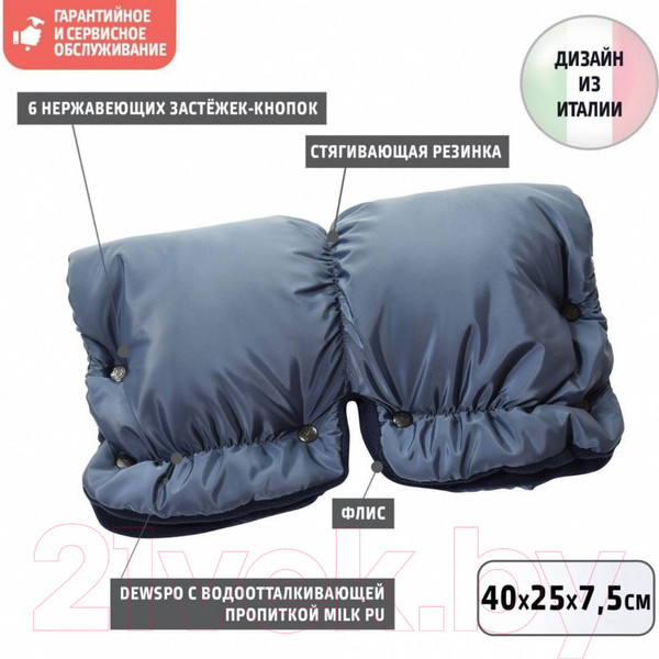 Изображение товара Муфта для коляски Nuovita Agio (темно-синий)