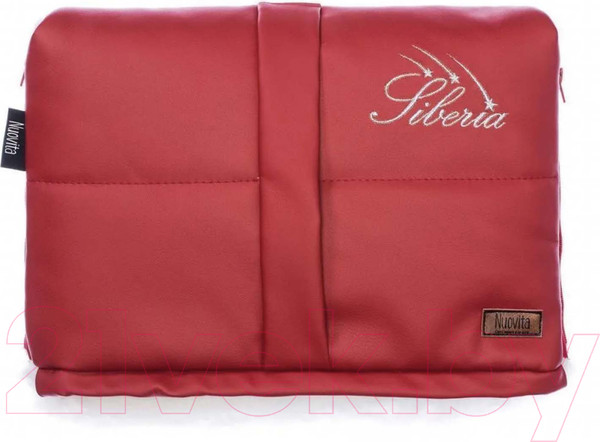 Изображение товара Муфта для коляски Nuovita Siberia Lux Bianco (красный)