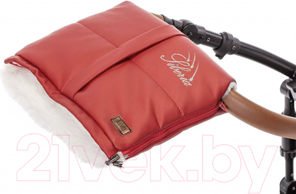 Изображение товара Муфта для коляски Nuovita Siberia Lux Bianco (красный)