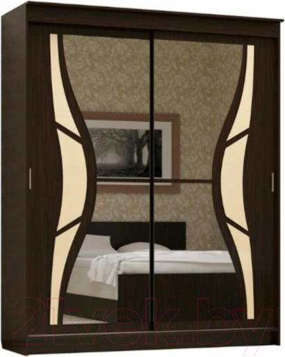 Изображение товара Шкаф-купе Памир Альянс Бабочка 1.5м (венге)