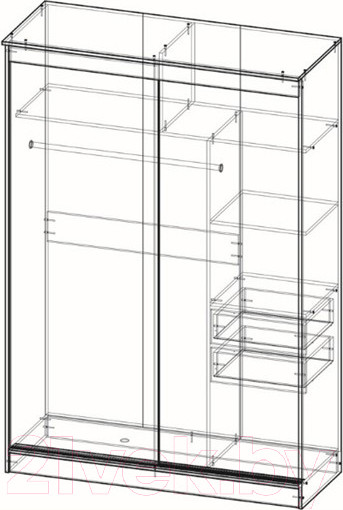 Изображение товара Шкаф-купе Памир Альянс Бабочка 1.5м (венге)