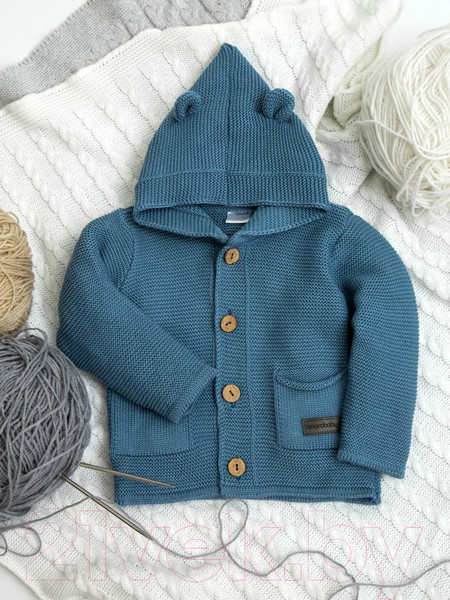 Изображение товара Кофта для малышей Amarobaby Pure Love / AMARO-OD20-SH1201/20-92 (синий, р. 92)