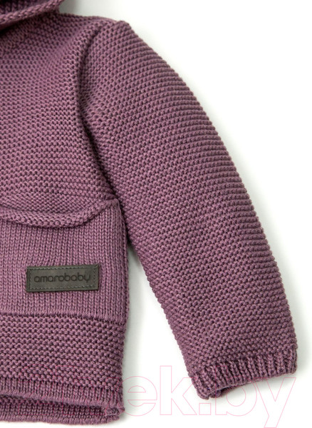 Изображение товара Кофта для малышей Amarobaby Pure Love / AMARO-OD20-SH1201/06-92 (фиолетовый, р. 92)