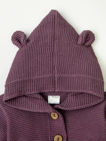 Изображение товара Кофта для малышей Amarobaby Pure Love / AMARO-OD20-SH1201/06-92 (фиолетовый, р. 92)