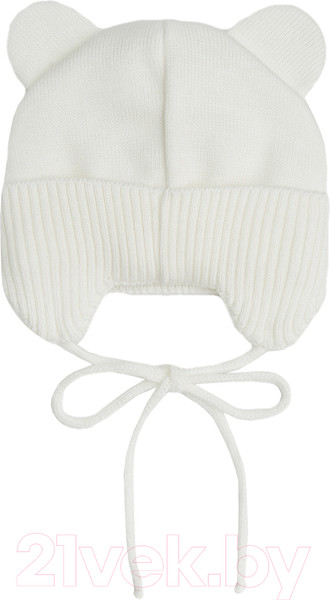 Изображение товара Шапочка для малышей Amarobaby Pure Love Bear / AB-OD21-PLB16/33-44 (молочный, р-р 44-46)