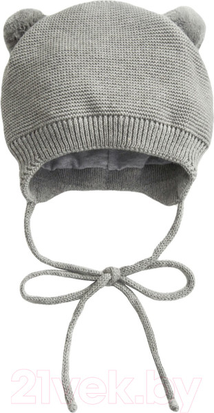 Изображение товара Шапочка для малышей Amarobaby Pure Love Pompony / AB-OD21-PLP16/11-42 (серый, р-р 42-44)