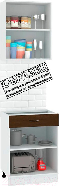 Изображение товара Комплект кухонных модулей Кортекс-мебель Корнелия Экстра 60р1ш2д без столешницы (дуб сонома)