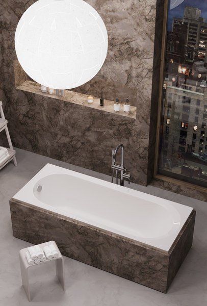 Изображение товара Ванна акриловая Alba Spa Baline 160x70 (с ножками и экраном)