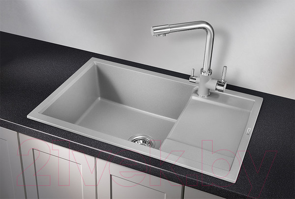 Изображение товара Мойка кухонная GRANULA GR-7805 (алюминиум)