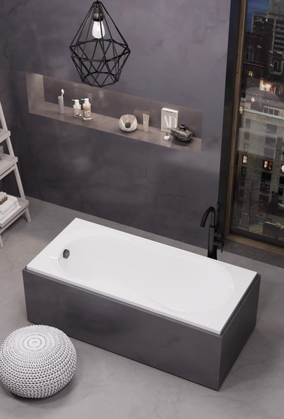 Изображение товара Ванна акриловая Alba Spa Miami 170x75 (с ножками)
