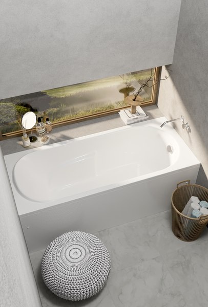 Изображение товара Ванна акриловая Alba Spa Arabella 160x75 (с ножками и экраном)