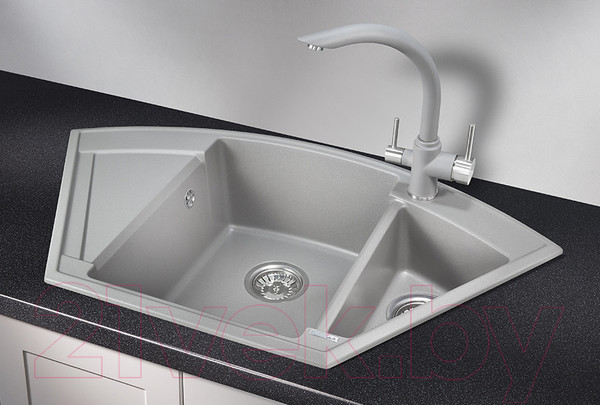 Изображение товара Мойка кухонная GRANULA GR-9001 (алюминиум)