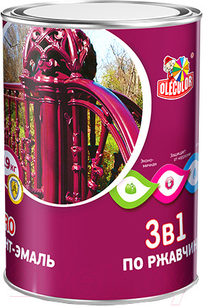 Изображение товара Грунт-эмаль Olecolor По ржавчине (2кг, синий 5005)