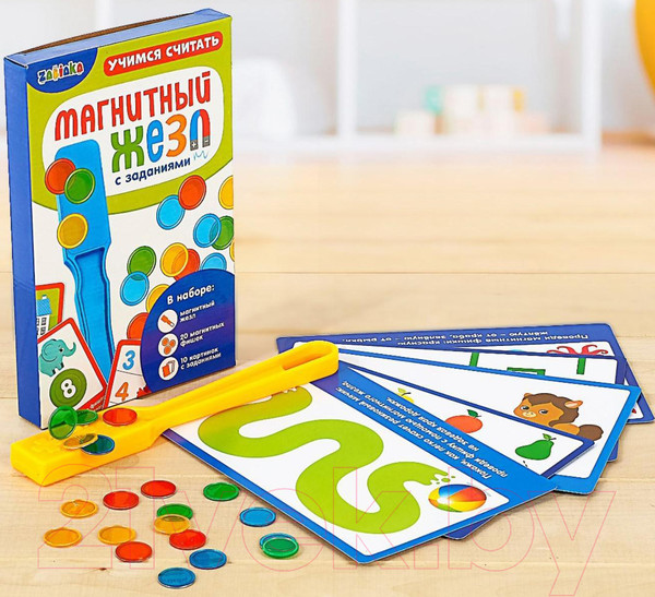 Изображение товара Развивающая игра Zabiaka Лабиринты. Магнитный жезл с заданиями / 4288732