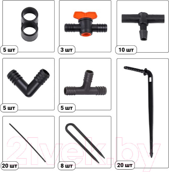 Изображение товара Система капельного полива Жук От емкости на 20 растений / 4732-00