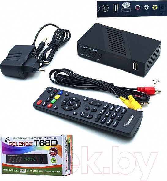 Изображение товара Тюнер цифрового телевидения Selenga T68D