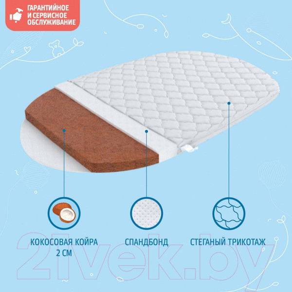 Изображение товара Матрас в кроватку Nuovita Aria 34x77