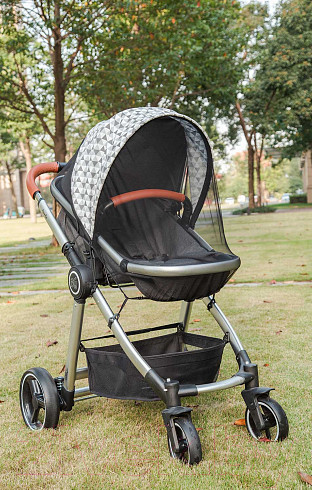 Изображение товара Москитная сетка для коляски Nuovita Comfort с солнцезащитным козырьком