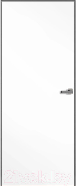 Изображение товара Дверь межкомнатная скрытая Velldoris Invisible с четвертью замок, вр. п/скр.НН-18 петли 80x200 левая (под покраску)