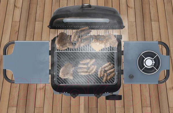 Изображение товара Газовый гриль Sahara X150 2 Burner BBQ / X150EW-BK (черный/серый)