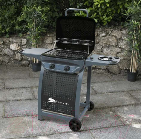 Изображение товара Газовый гриль Sahara X150 2 Burner BBQ / X150EW-BK (черный/серый)