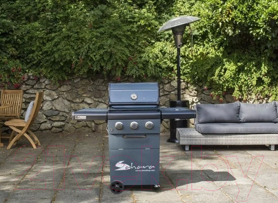 Изображение товара Газовый гриль Sahara X350 3 Burner BBQ / X350EW-ST (дымчатый)