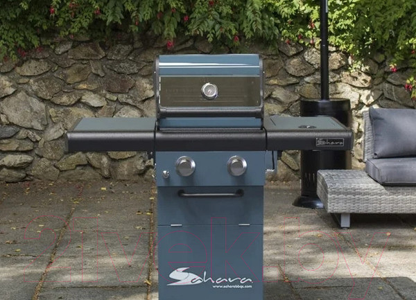 Изображение товара Газовый гриль Sahara X250 2 Burner BBQ / X250EW-ST (дымчатый )