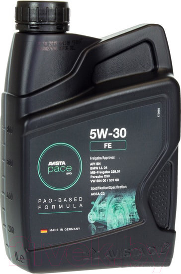 Изображение товара Моторное масло Avista Pace Evo FE 5W30 / 174469 (4л)